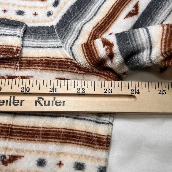 Sendero Provisions Cantina Polo Shirt Size L Terry Cloth Southwest Pearl Snaps - Picture 10 of 15